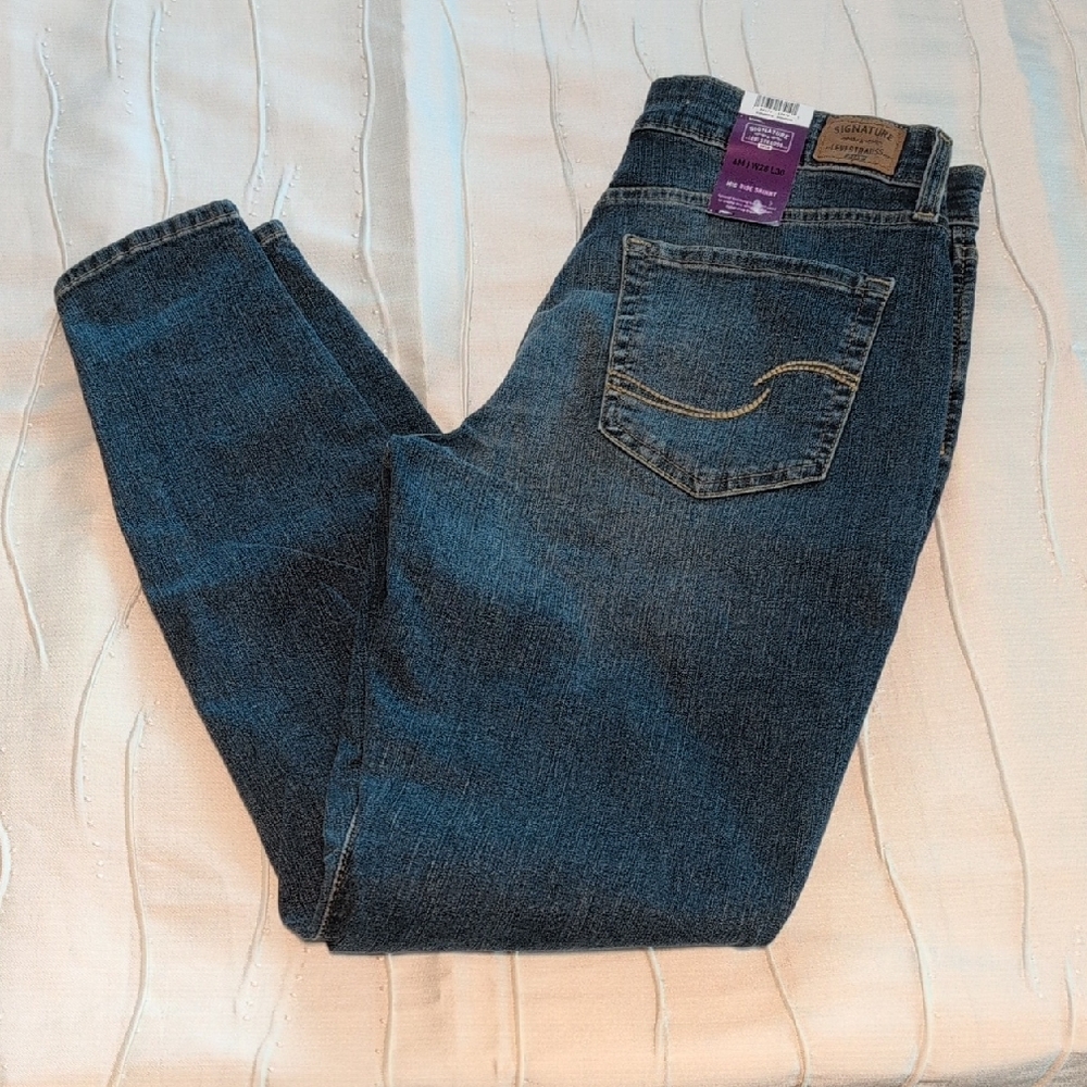 Signature by Levi Strauss Women's Skinny Jeans - Dark Blue